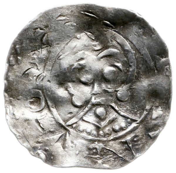 denar 1046-1054, mennica Deventer; Aw: Popiersie