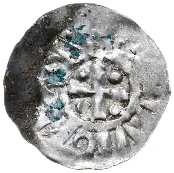 denar 994-1016, Aw: Napis poziomy EISBISIIS DOISIIS