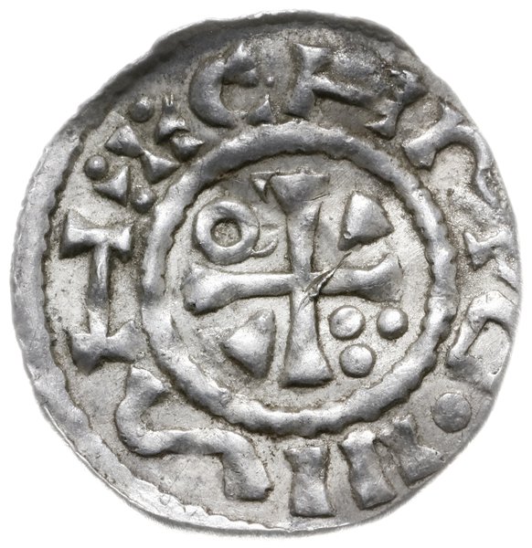 naśladownictwo denara ratyzbońskiego z lat 1002-1009