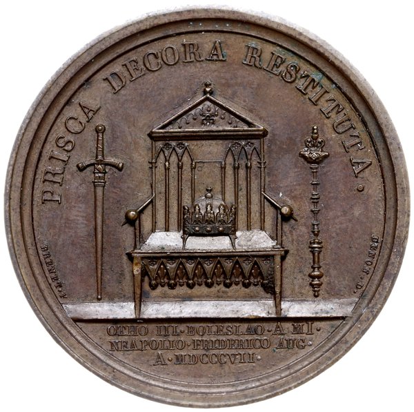 medal z 1807 roku autorstwa Andrieu oraz Denona i Breneta wybity z okazji utworzenia Księstwa Warszawskiego