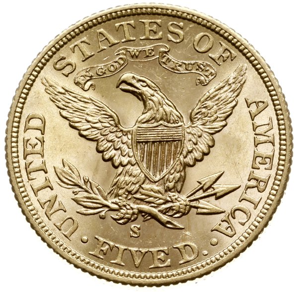 5 dolarów 1902 S, San Francisco