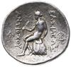 tetradrachma 281-261, Seleukia nad Tygrysem; Aw: Głowa króla w prawo; Rw: Apollo siedzący na kamie..