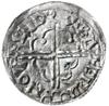 naśladownictwo denara typu quatrefoil; Aw: Popiersie w koronie, w rozecie w lewo; Rw: Krzyż z roze..