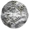 denar 1027-1039, mennica Deventer; Aw: Głowa brodatego króla na wprost w koronie zwieńczonej dwoma..