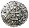 denar 995-1002, Ratyzbona, mincerz Anti; Hahn 25c6.2; srebro 19 mm, 1.18 g, gięty