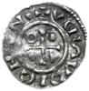 denar 995-1002, Ratyzbona, mincerz Viga; Hahn 25e2.1; srebro 19 mm, 1.16 g, gięty