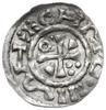 naśladownictwo denara ratyzbońskiego z lat 1002-1009; Hahn 27d - X16 rv; srebro 18 mm, 0.94 g, gię..