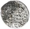naśladownictwo denara ratyzbońskiego z lat 1002-1009; Hahn 27d - X16 rv; srebro 18 mm, 0.94 g, gię..