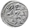 denar z lat 1146-1157; Aw: Rycerz stojący na wprost z proporcem i tarczą w dłoniach, z lewej gwiaz..