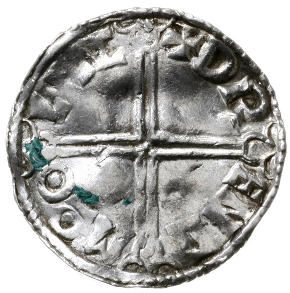 denar typu long cross, 997-1003, mennica Lincoln, mincerz Dreng