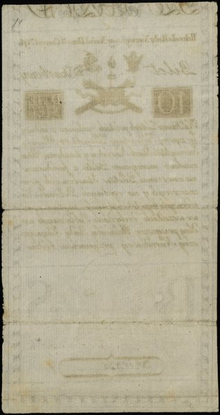 10 złotych polskich 8.06.1794, seria C, numeracja 10335