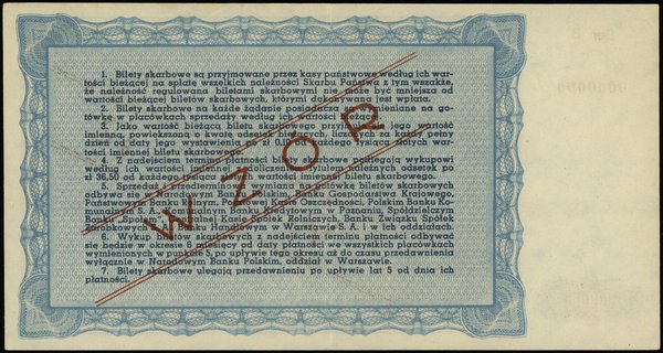 bilet skarbowy na 10.000 złotych 25.03.1946
