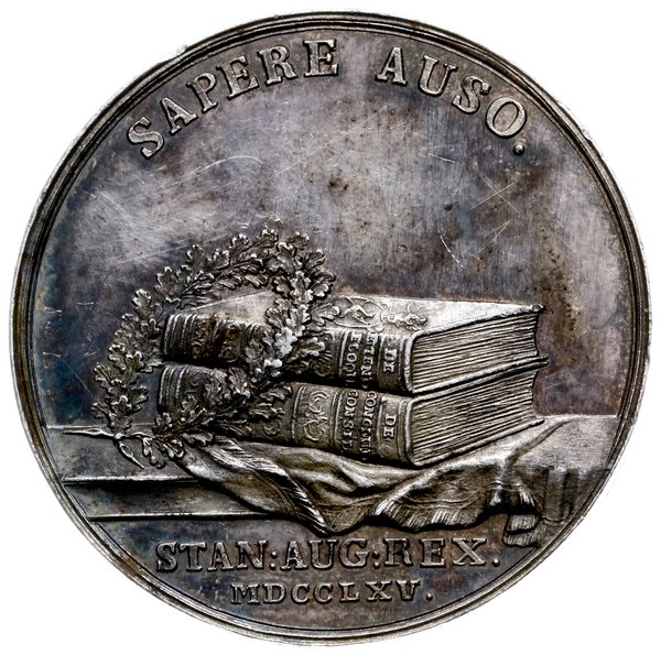 medal z 1771 r. autorstwa Jana Filipa Holzaeussera poświęcony Stanisławowi Konarskiemu