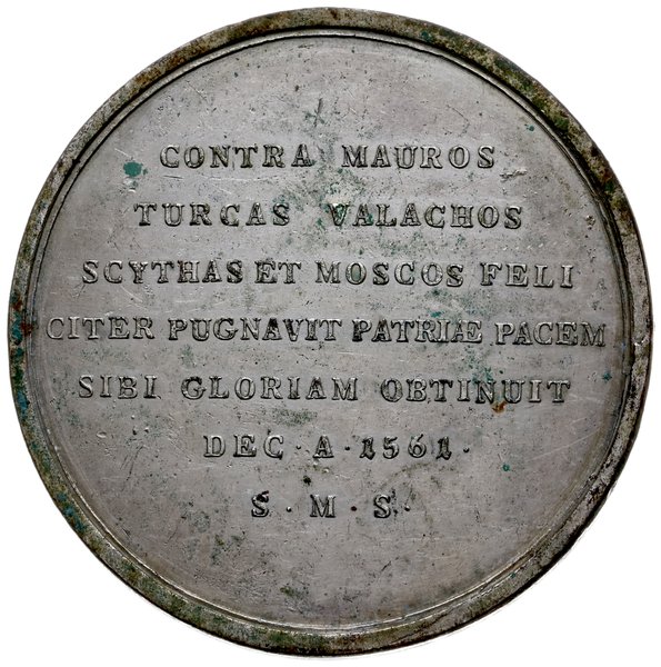 Medal bez daty (ok. 1790 r.) autorstwa Josepha Langa (medaliera wiedeńskiego), ze suity Michała Sołtyka, wybity dla uczczenia kasztelana krakowskiego Jana Tarnowskiego