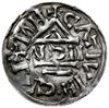 Bawaria, denar 1002-1009, mincerz Aig; Hahn 74a1; srebro 22 mm, 1.47 g, gięty, pęknięty