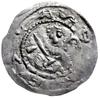 denar z lat 1157-1166; Aw: Popiersie księcia na wprost trzymającego miecz, z prawej litera B, woko..