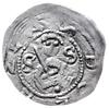 denar z lat 1157-1166; Aw: Popiersie księcia na wprost trzymającego miecz, po bokach litery S-S, w..
