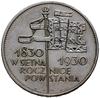 5 złotych 1930, Warszawa; Sztandar - 100-lecie Powstania Listopadowego; Parchimowicz 115b; moneta ..