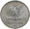 5 złotych 1930, Warszawa; Sztandar - 100-lecie Powstania Listopadowego; Parchimowicz 115a; moneta ..