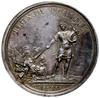 medal z 1736 r. autorstwa H. F. Wermutha wybity na pamiątkę Sejmu Pacyfikacyjnego; Aw: Popiersie k..