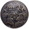 duży jednostronny projekt medalionu do rewersu secesyjnego medalu z 1909 r., wykonanego jako pamią..