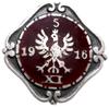 odznaka pamiątkowa Centralnego Biura Wydawnictw NKN 5-XI-1916, projekt A. Procajłowicz, katalog M...
