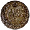 rubel 1846 СПБ ПА, Petersburg; Bitkin 208, Adrianov 1846; ciemna patyna, pięknie zachowany