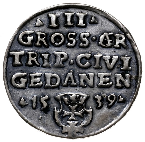 trojak 1539, Gdańsk