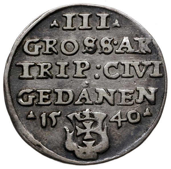trojak 1540, Gdańsk