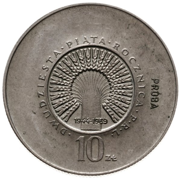 10 złotych 1969, Warszawa; Dwudziesta Piąta rocz