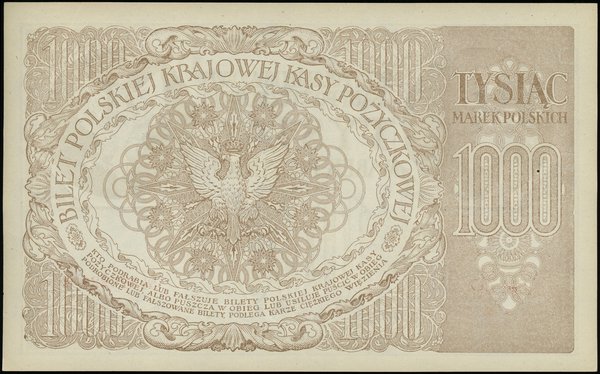1.000 marek polskich 17.05.1919, znak wodny “orł