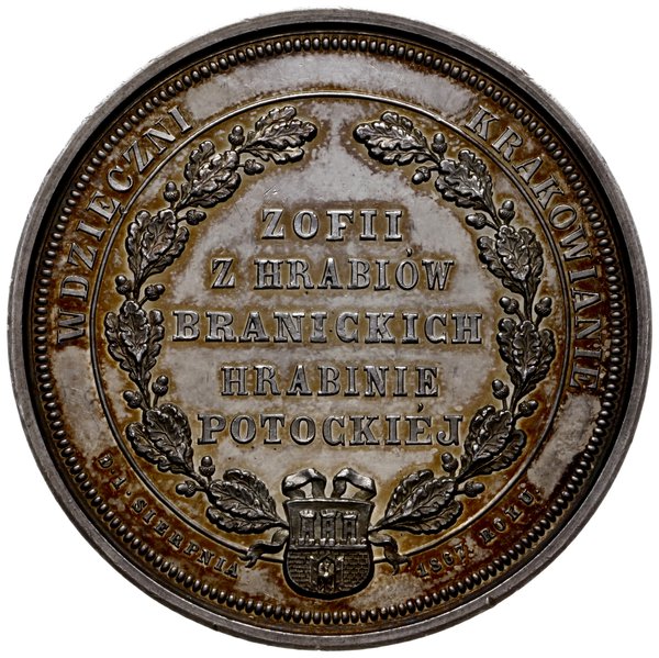 medal z 1867 r. autorstwa Karola Radnitzky’ego w
