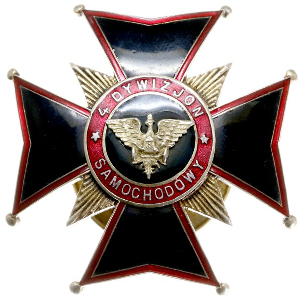 oficerska odznaka pamiątkowa 4. Dywizjonu Samoch