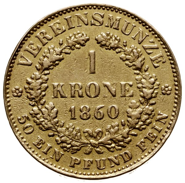 1 korona 1860 A, Wiedeń
