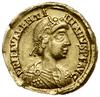 solidus 430-445, Ravenna; Aw: Popiersie cesarza 