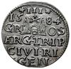 trojak 1584, Ryga; korona z rozetami; Iger R.84.1.c (R1), K.-G. 14, Kop. 8093 (R); bardzo ładny