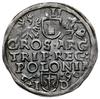 trojak 1590, Poznań; I-D na rewersie, korona z rozetką i łukami; Iger P.90.1.c; ładny