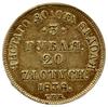 3 ruble = 20 złotych 1838 П-Д, Petersburg; Bitkin 1079 (R), Plage 307, Fr. 111; złoto 3.90 g; paty..