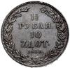 1 1/2 rubla = 10 złotych 1835 Н-Г, Petersburg; odmiana z wąską koroną; Bitkin 1088, Plage 323; bar..