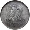 5 złotych 1928 (ze znakiem mennicy), Warszawa; Nike; Parchimowicz 114a; pięknie zachowana moneta  ..