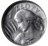 1 złoty 1925, Londyn; popiersie kobiety z kłosami; Parchimowicz 107b; piękna moneta w pudełku firm..