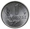 1 grosz 1949, Warszawa; Nominał, wklęsły napis PRÓBA; Parchimowicz P201d; aluminium 0.52 g;  nakła..