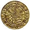 dukat 1560, Złoty Stok; Aw: Tarcza herbowa, nad nią pełna data, napis wokoło, Rw: Postać św. Krzys..