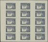 arkusz 15 sztuk (3 x 5) banknotów 20 złotych emisji 20.06.1931, bez oznaczenia serii i numeracji, ..