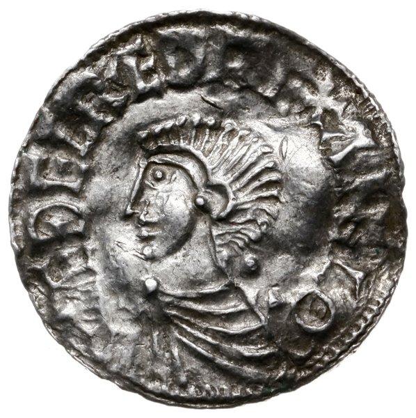 denar typu long cross, 997-1003, mennica Barnstaple, mincerz Birhsige