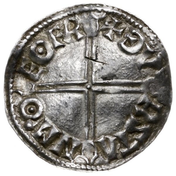 denar typu long cross, 997-1003, mennica York, mincerz Thorstan