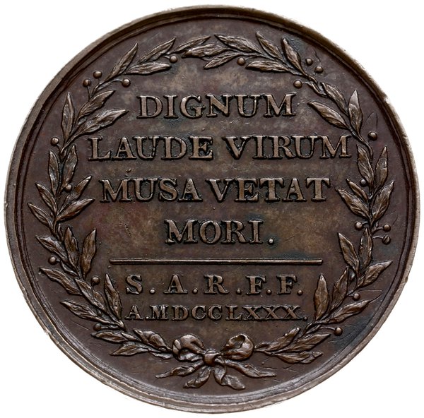 Ignacy Krasicki - medal z 1780 r. autorstwa F. Holzhaeussera poświęcony Ignacemu Krasickiemu
