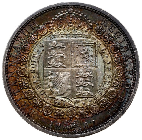 1/2 korony 1887, emisja jubileuszowa na 50-lecie