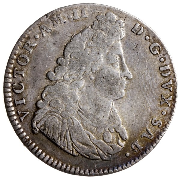 1 lira (20 soldi) 1690, Turyn; srebro 6.02 g, rz