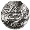 denar 985-995, mincerz Sigu; Krzyż z kółkiem i dwiema kulkami w kątach / Dach kaplicy, pod nim SIC..